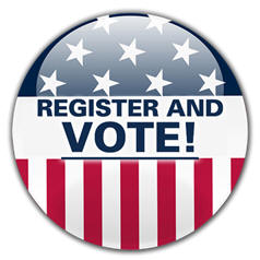 Register and Vote Button